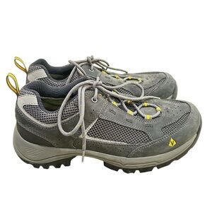 Nwot men’s Vasque Breeze 2.0 low Gray leather Hiking sneakers vibram sole size 9